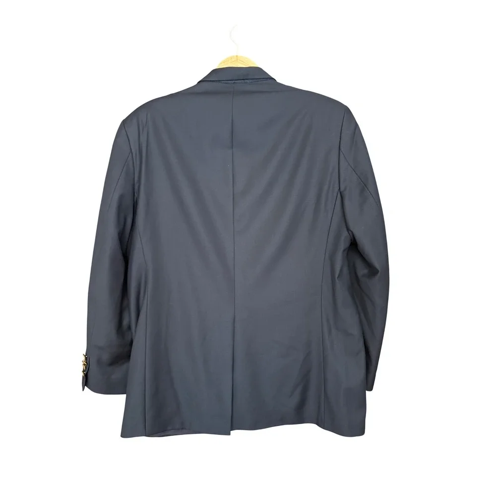 Lauren Ralph Lauren Blazer Mens 42R Navy Blue Wool Crest Gold Button Canada